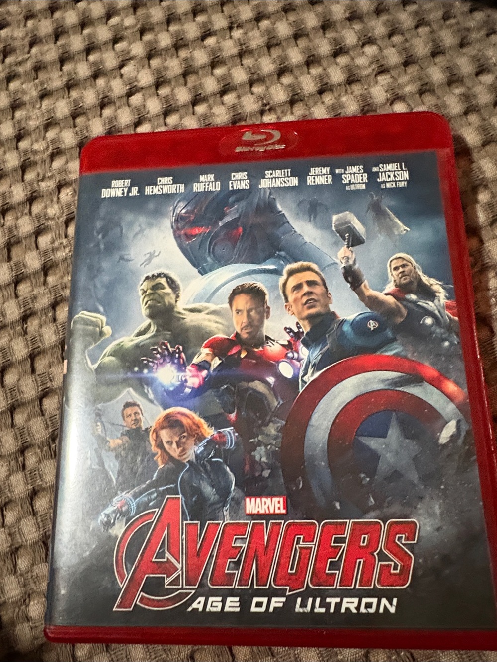 Marvel Avengers Age of Ultron Blu-ray Red Case